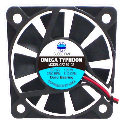 AINEX INEX CFZ-5010SB Omega Typhoon 2.0 inches (50 mm), Thin and Quiet Type