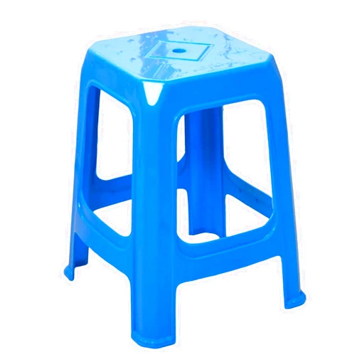 BIHOME Thicken Plastic Stackable Stools,10PCS Portable Hollow Dining Chair,Fashion Household Step Stool for Adult Kitchen Home Garden Living,Blue,45cm(17.7in)