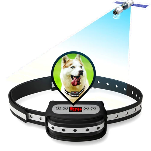 Blingbling Petsfun Electric GPS Wireless Dog Fence System, Pet Containment System with Waterproof and Rechargeable Training Collar Receiver for Dogs Pets Container Boundary (Black)