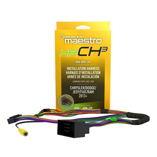 Idatalink Maestro HRN-HRR-CH3 T-Harness for Select Chrysler, Dodge, and Jeep 2013+ Vehicles - Replace The factory radio while retaining steering wheel controls (ADS-MRR or ADS-MRR2 module required)