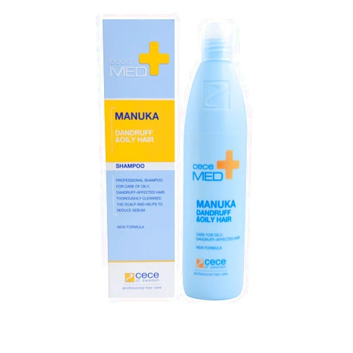 Cece med CECEMED Manuka Anti-Dandruff & Oily Hair Shampoo, Effective from First Use, Reduces Oily Dandruff, Relieves Itching and Redness, Repairs Scalp Barrier,10.1 fl oz, Long-Lasting Concentrated Formula