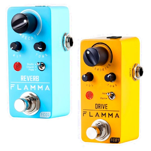 FLAMMA FC02 Reverb Pedal and FC07 Overdrive Pedal