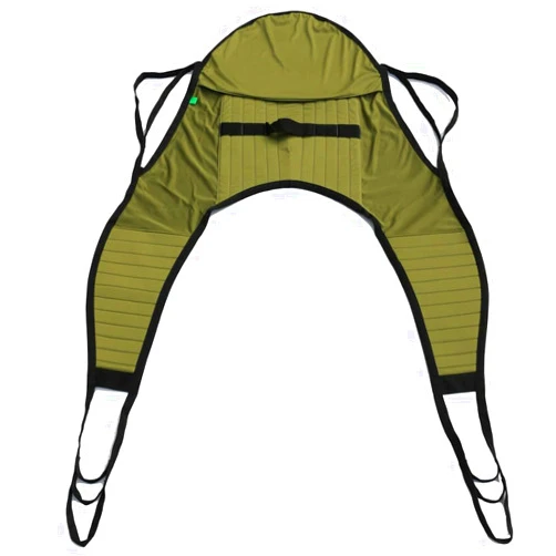 JGKwong Universal Padded Lift U Sling with Head Support, Polyester Divided Leg Patient Lift Slings -Compatible with Hoyer, Invacare, McKesson, Drive, Lumex, Joerns，600lb Weight Capacity (M)