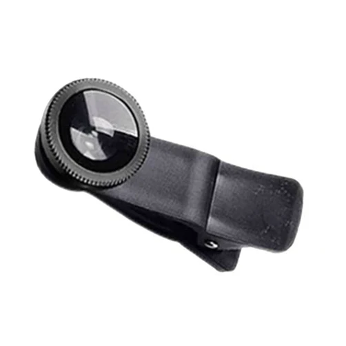 DAGLLGEW Phone Fisheye Lens 3 in1 Wide Angle Fish Eye Macro Lenses Clip-on Universal Phone Lens Attachments Black