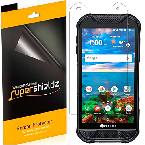 Supershieldz (6 Pack) Designed for Kyocera (DuraForce Pro 2) Screen Protector, High Definition Clear Shield (PET)