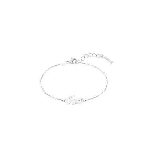 Lacoste Crocodile Chain Bracelet for Women - Stainless Steel Jewelry, Adjustable - Chic Collection, Fashion Accessory - Gift for Her