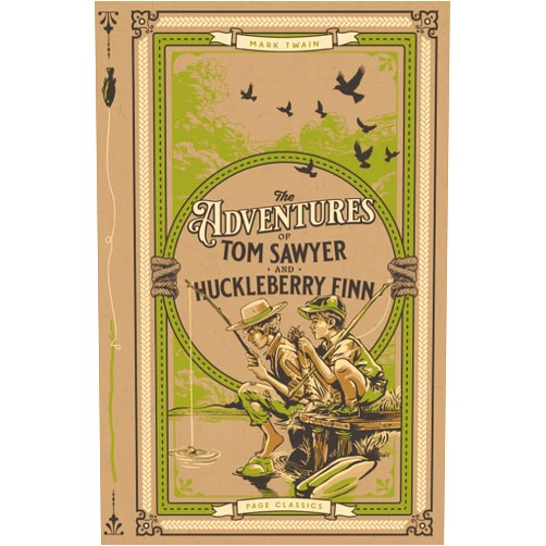 Mark Twain The Adventures of Tom Sawyer and Huckleberry Finn (Deluxe Hardcover Edition)