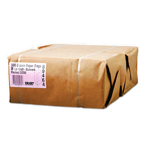 Duro 30908 General Gx8500#8 Paper Grocery Kraft, Extra-Heavy-Duty, 57 lb, 500 Piece