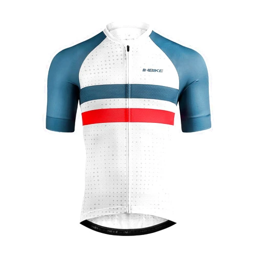 INBIKE Mens Cycling Jersey 3 Rear Pockets Moisture Wicking Short Sleeve Quick Dry Reflective Biking Shirts