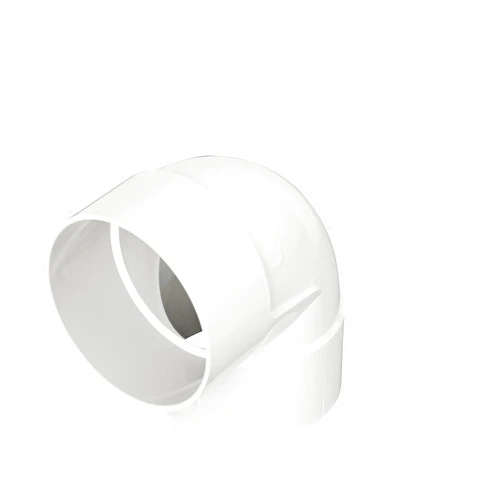 NDS, White 6P02 PVC 90-Degree Elbow, 6-Inch, X Hub Solvent-Weld Connections, for Use Sewer and Drain Pipe, 1 Count (Pack of 1)