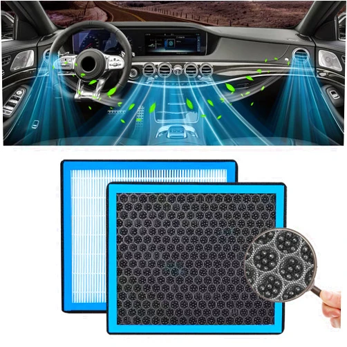 Hirificing Cabin Air Filter Automotive Replacement CF10285, Activated Carbon Cabin Air Filter for 4Runner Highlander RAV4 Camry Corolla Sequoia Sienna Avalon Matrix Yaris, Air Filter to Adsorb PM2.5