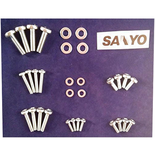 FastenFX Full Set of Sanyo TV Mounting Bolts/Screws and Washers - Fits Any Size TV