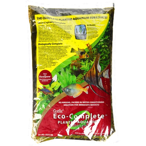 Carib Sea CaribSea Eco-Complete 20-Pound Planted Aquarium, Black