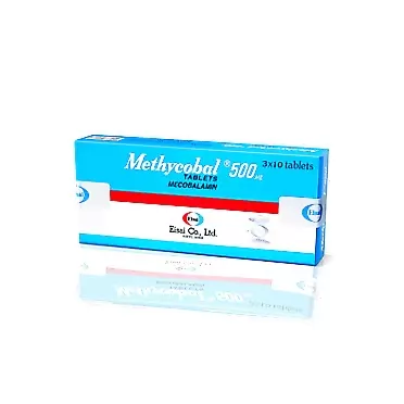 Methycobal 500 mcg tablets Mecobalamin (Packing 3 × 10's) Product of Eisai, Japan, Effective for Peripheral Nerve Supplement with Mecobalamin (B12) 500 mcg Oral 1 tab 3 Times a Day
