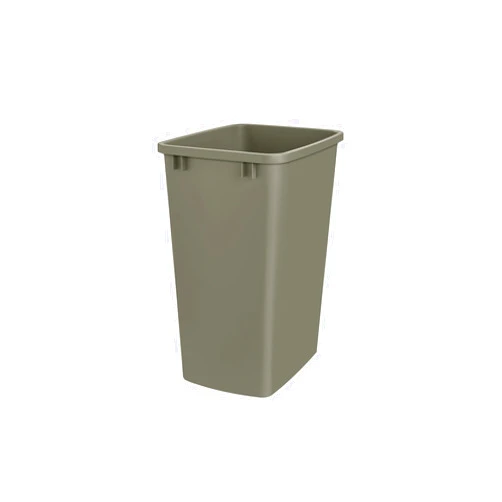 Rev-A-Shelf Polymer Replacement 35qt Waste/Trash Container, Standard, Champagne