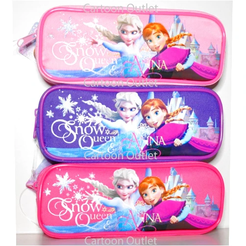 Disney Frozen Pink Pen & Pencil Case - Snow Queen Elsa & Anna Zippered Organizer