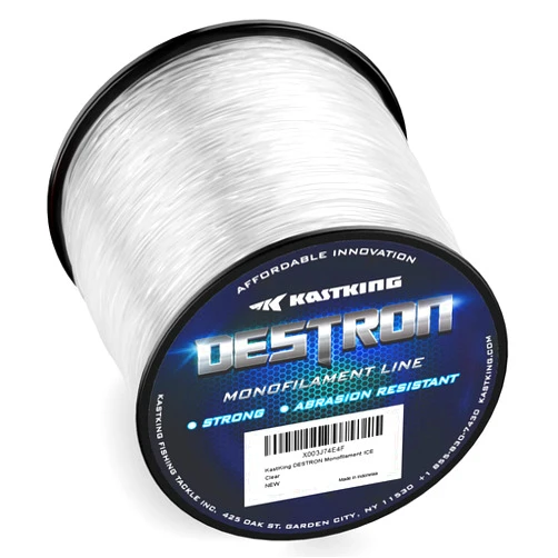 KastKing Destron Monofilament Fishing Line, ¼ LB Filler Spools Mono Line, High Abrasion Resistance, Lower Light Refraction, Lower Memory Extruded Nylon Monofilament Line, for Freshwater & Saltwater