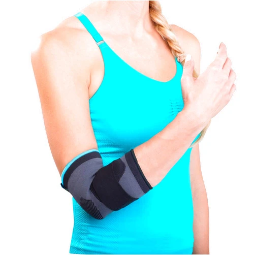 DonJoy Advantage DA161ES02-BLK-M Deluxe Elastic Elbow for Sprains, Strains, Golfer's and Tennis Elbow, Swelling, Black, Medium 9, 10.5