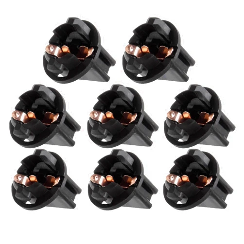 cciyu 8 Pack Twist Sockets 17 37 70 Instrument Panel Cluster Plug Lamp Dash Light Bulb (T10 1/2