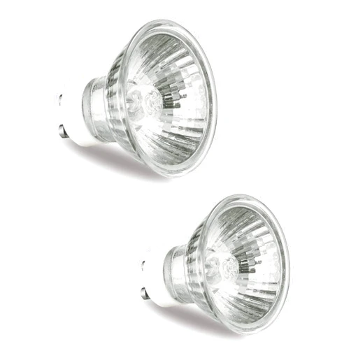 GODONLIF GU10 Halogen Bulb 120V 50W Halogen Light Bulbs for Candle Warmer Lamp, GU10+C, MR16 with Glass Cover, 2700K Warm White, Dimmable, Pack of 2