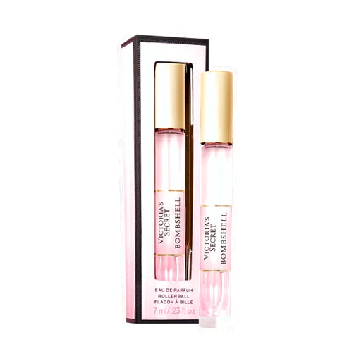 Victoria's Secret Bombshell Eau de Parfum Rollerball, Notes of Purple Passion Fruit, Shangri-La Peony & Vanilla Orchid, Travel Size Mini Perfumes for Women (0.23 oz)
