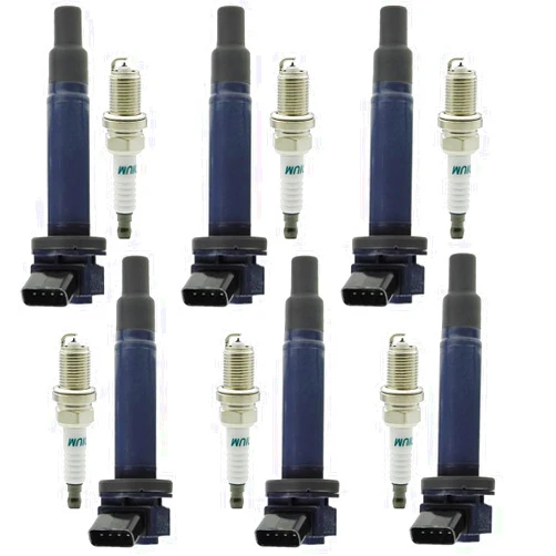 CNPAPC Set of 6 Ignition Coils UF267 and 4504 Iridium Spark Plugs Compatible with 1999-2018 Lexus Toyota Lexus ES300 RX300 ES330 RX330 Sienna Highlander Avalon Camry Solara 3.0L 3.3L V6