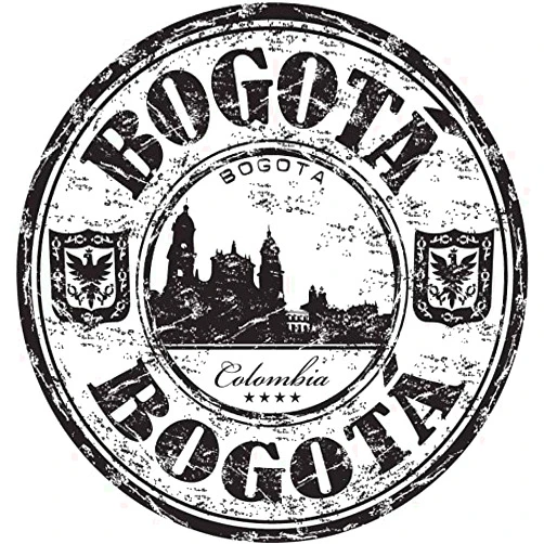 Zirni Bogota City Colombia Travel Grunge Stamp Sticker Decal Design 5