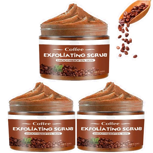 EXQST Cacao Coffee Renewing Body Scrub，Coffee Scrub, Exfoliating Body Scrub for All Skin Types，Coffee Scrub, Exfoliating Body Scrub，for all skin types