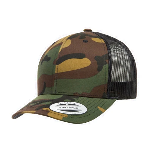 The Hat Pros Yupoong Classic Premium Mesh 6 Panel Retro Trucker Cap | Mid Profile Snapback | OSFA | Bulk Pack Available