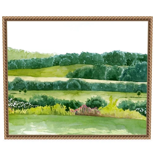 Amanti Art Framed Canvas Wall Art Print (20x16) Idyllic Sunday II by Grace Popp Float Framed Canvas Art for Wall Decor, Living Room, Bedroom, Bathroom, Kitchen, Office or Business Artwork