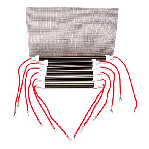 AirNmore OEM Set of 6 Heating Element Bulbs + Free Filter for Edenpure Models Gen3 1000, 1000XL Infrared Heaters and more