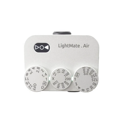 MOLICOCO LightMate AirPro Light Meter, Rechargeable Battery Life 20 Hours, High Precision Photography Light Meter, 3 Dials Retro Exposure Indicator, Compatible with Leica and Others Film Cameras (Silver Metal)