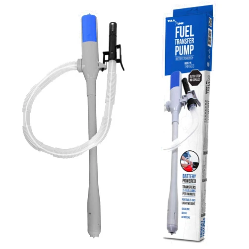 TERA PUMP Battery Powered Gas Transfer Pump With Auto-Stop System, AA Battery Powered Liquid Transfer Pmp (Batteries NOT Included)