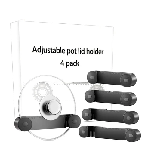 JUMEIHUI Adjustable Pot Lid Organizer for Cabinet is Fits 6