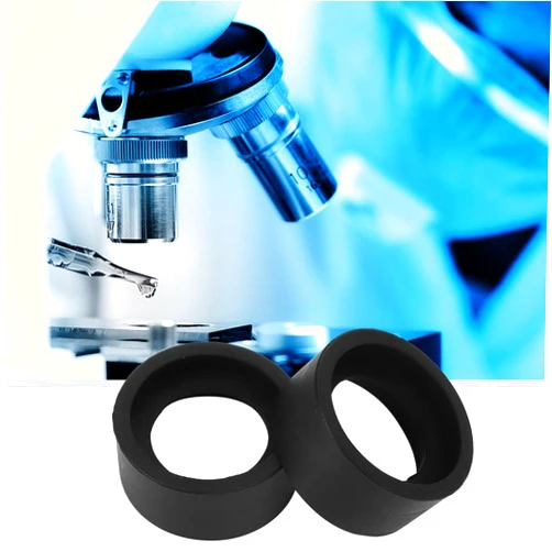 Eujgoov 2Pcs Industrial Eyepiece Eye Cups, 36Mm Diameter Rubber Replacement Eye Cups Binoculars Binocular Eye Cups Replacement Eyepiece Cover Accessory Guards for 32-36m Stereo Microscope (KP-H2 Flat Angle)