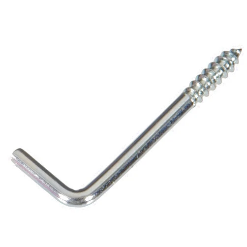 Hillman Hardware Essentials 320495 (0.106-inch x 1-3/8-inch) 100 Pack Square Bend Hook, 0.106 Inch x 1-3/8 Inch, Zinc-Plated, 100 Pieces