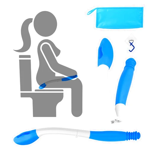 Jhua Foldable Toilet Aids for Wiping, Jhua 15.7