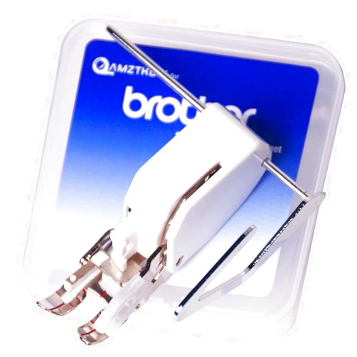 AMZTKDIY Walking Foot Presser Foot– Precision Sewing Attachment W/Guide for Brother Sewing Machines Even Feeding Quilting and Sewing