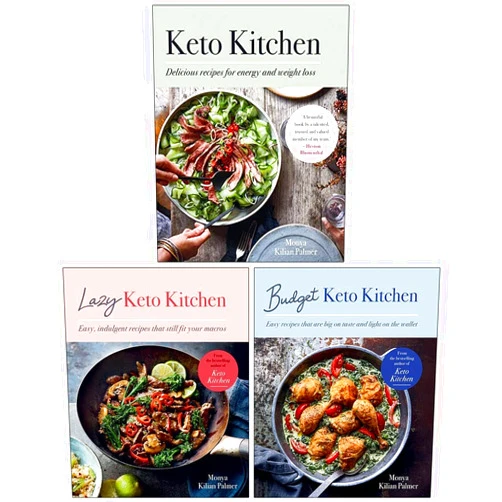 By Monya Kilian Palmer (Author) Monya Kilian Palmer Keto Kitchen Series Collection 3 Books Set (Keto Kitchen, Lazy Keto Kitchen, Budget Keto Kitchen)