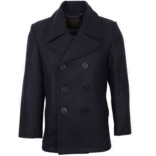 Mil-Tec Men's Us Navy Pea Coat Chiffon