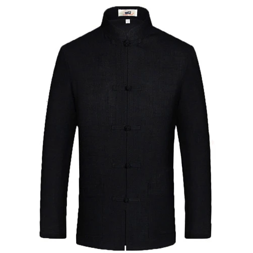 ZooBoo Chinese Tang Suit for Men Kung Fu Clothing Tops Martial Art Cotton Shirt