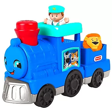 Fisher-Price Little People Animal Train, push-along musical toy for toddlers and preschool kids ages 1-5 years