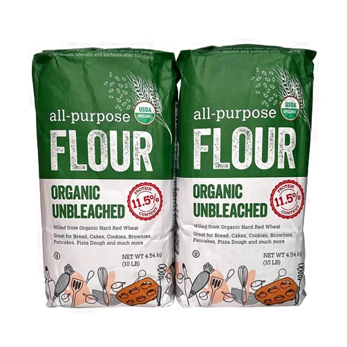 Generic Kirkland Signature Organic Unbleached All Purpose Flour, 10 Pounds (Pack of 2)