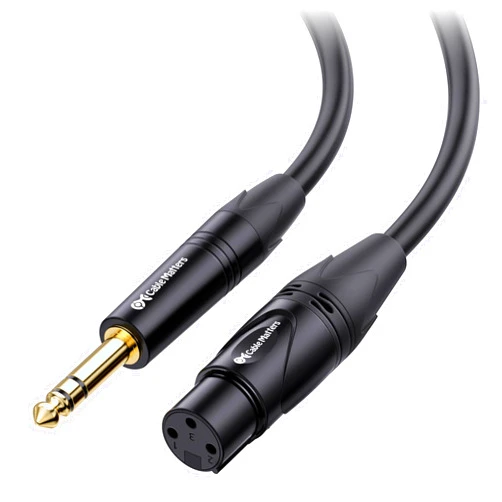 Cable Matters 6.35mm (1/4 Inch) TRS to XLR Cable 50 ft Male to Female (XLR to TRS Cable, XLR to 1/4 Cable, 1/4 to XLR Cable)