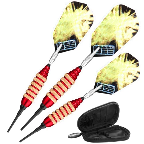 Viper Spinning Bee Soft Tip Darts with Casemaster Storage/Travel Case, 16 Grams
