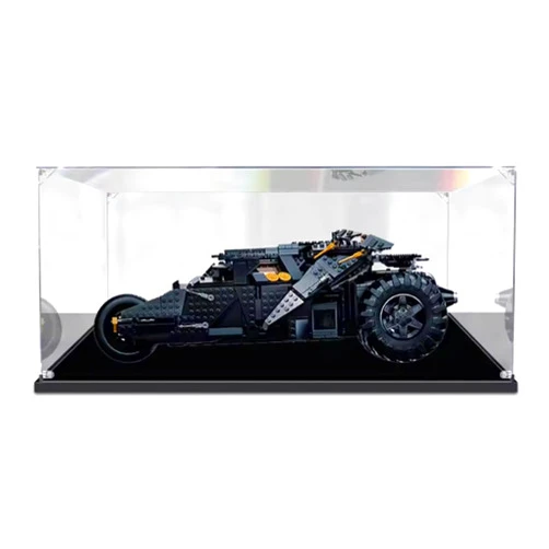 YANGJIAN Transparent Acrylic Display Case for Lego 76240 Big Batmobile - Ultimate Collector's Display, Dustproof Display Case- Compatible with Lego 76240 (Case Only) (2mm)