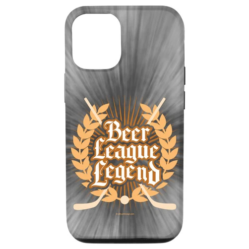 EBrush Design Hockey Gifts iPhone 12/12 Pro Hockey Beer League Legend - funny old hockey player Case