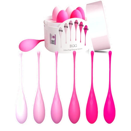 KIISAWA 6PCS Advanced Kegel Training Set, Kegel Exercises Weight Control, Integrated Design, Food Grade Silicone: Kegel Exercise System, Pelvic Floor Exercises