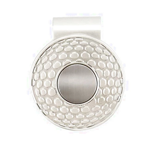 Dadulam Magnetic Hat Clips Golf Ball Marker Holder Golf Ball Aiming Marker Golf Training Aids Accessories (Silver)