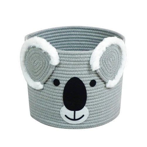 T&T Homewares Koala Storage Basket Medium Size, Ideal for Baby Diapers, Laundry, Nursery & Kids Room - Versatile Organizer for Woodland Decor, Pet Toys